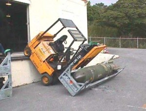 silent letters pronunciation Crashed fork-lift truck carrying a bomb.